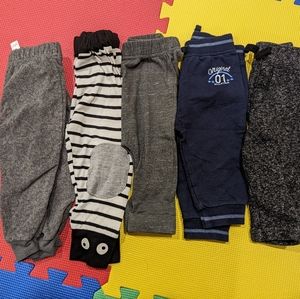 5/$10 6-12 month baby boy girl pants sweatpants bundle of 5